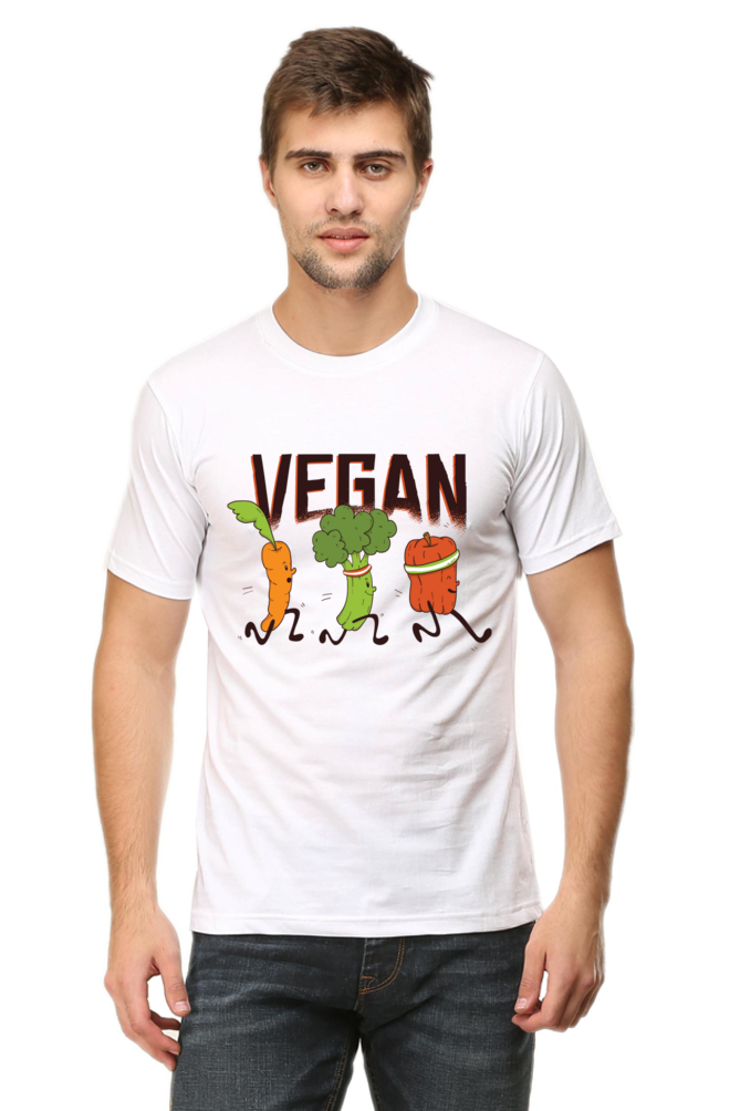 Vegan Runners Printed T-Shirt For Men - WowWaves - 13