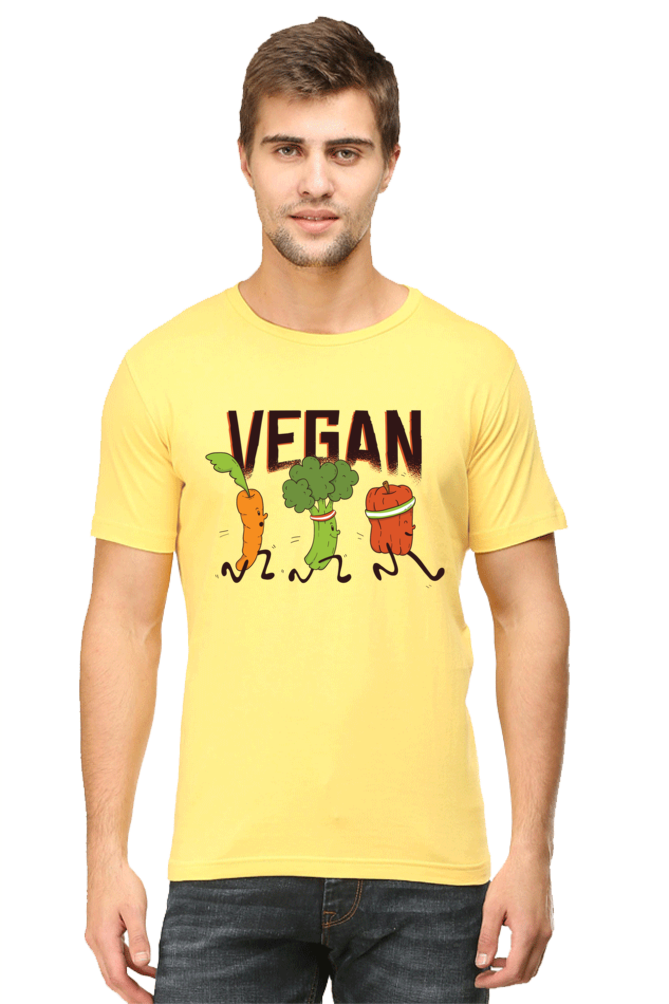 Vegan Runners Printed T-Shirt For Men - WowWaves - 14