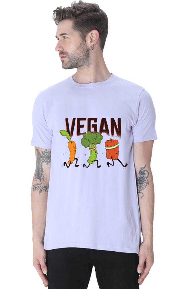 Vegan Runners Printed T-Shirt For Men - WowWaves - 18