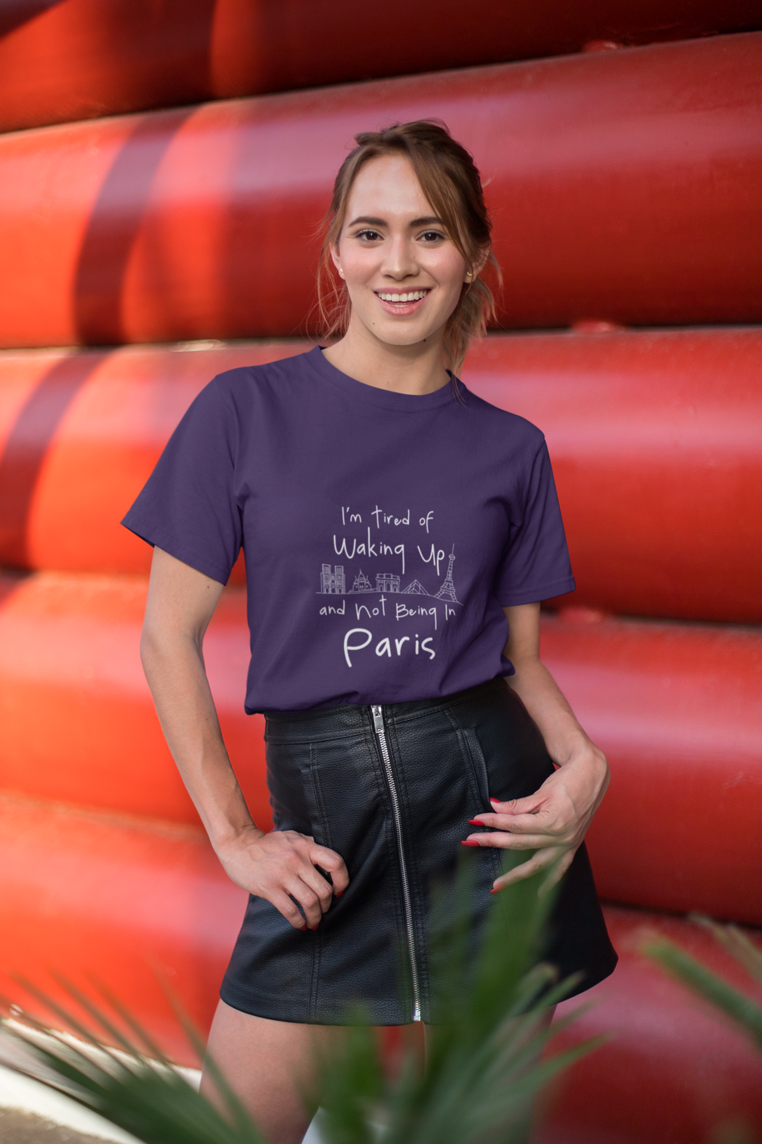 Paris Dreaming Printed T-Shirt For Women - WowWaves - 4