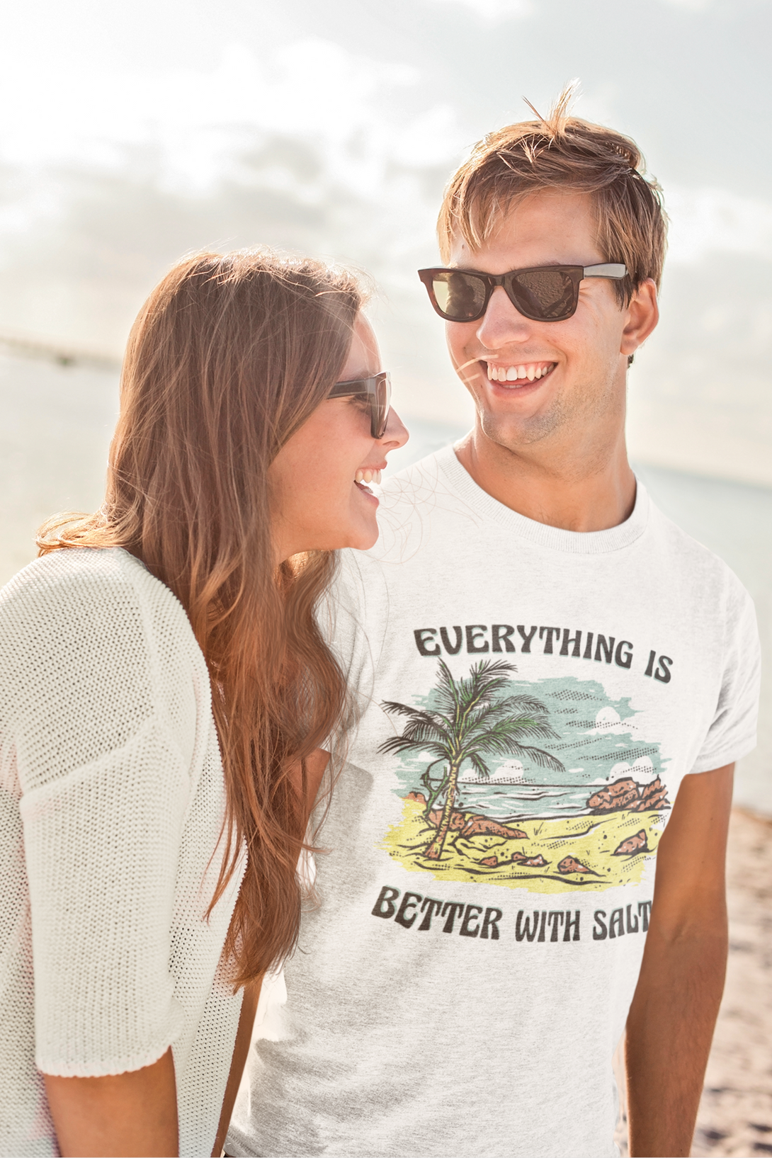 Everything Is Better With Salt Printed T-Shirt For Men - WowWaves - 5
