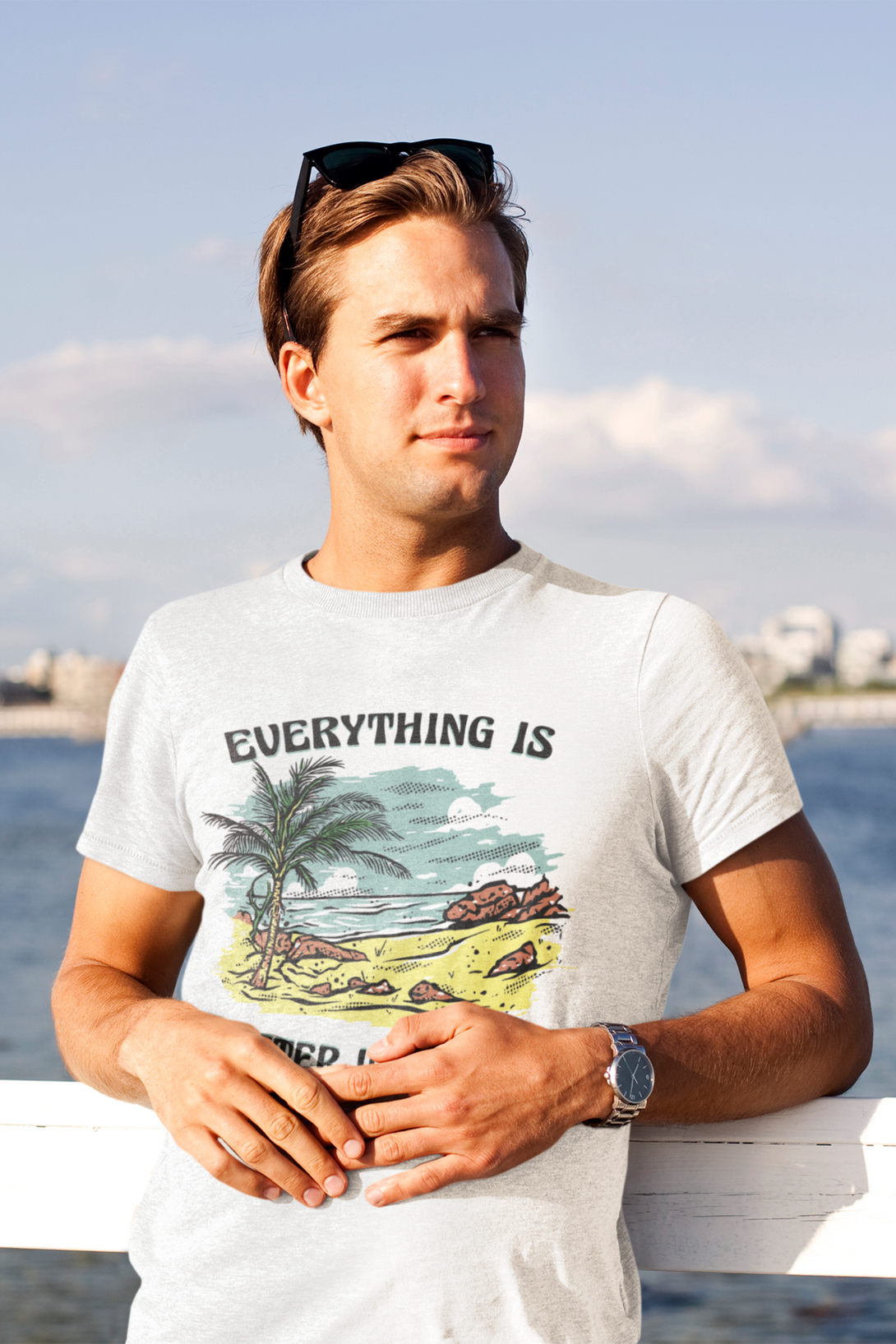 Everything Is Better With Salt Printed T-Shirt For Men - WowWaves - 3