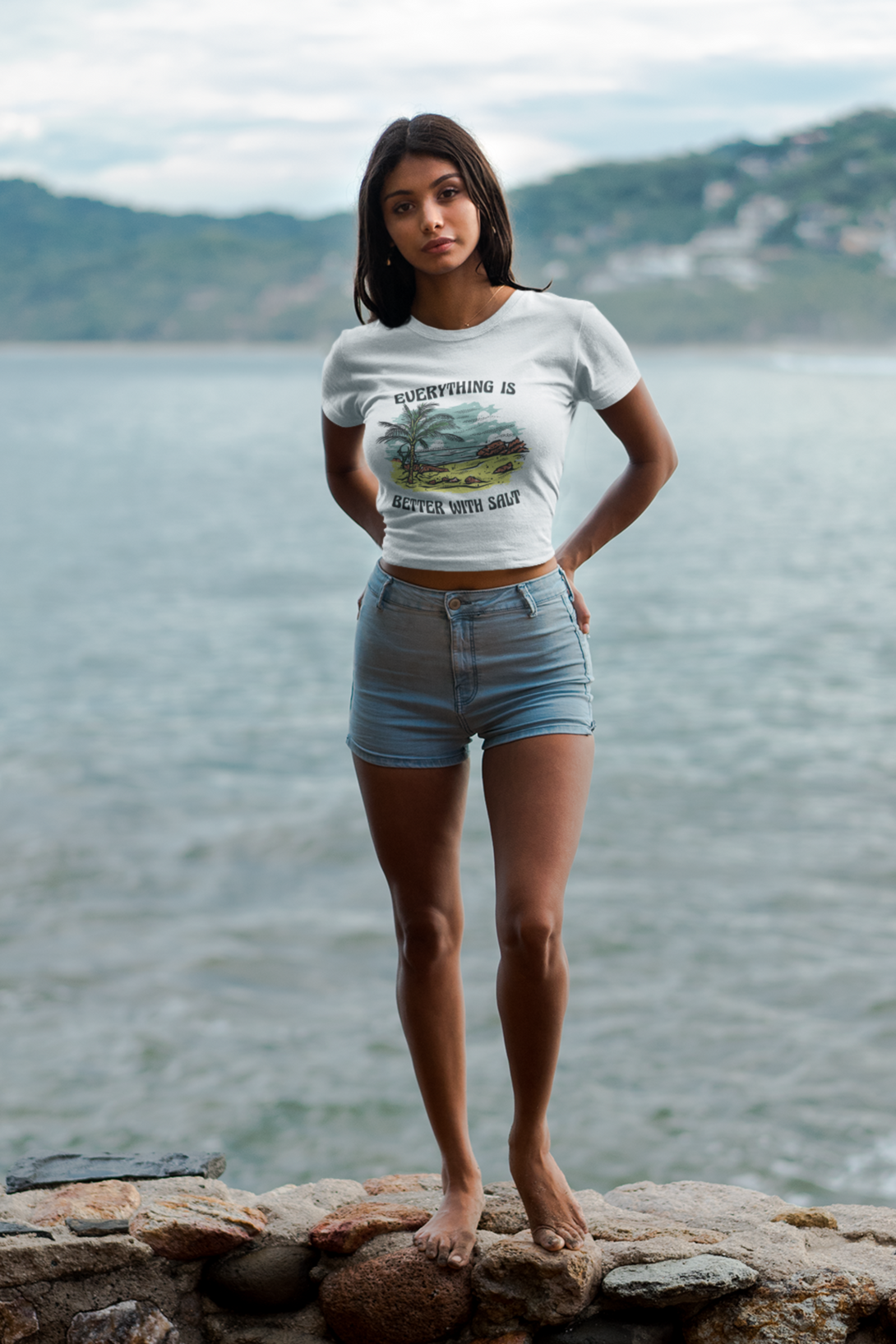 Everything Is Better With Salt Printed T-Shirt For Women - WowWaves - 4