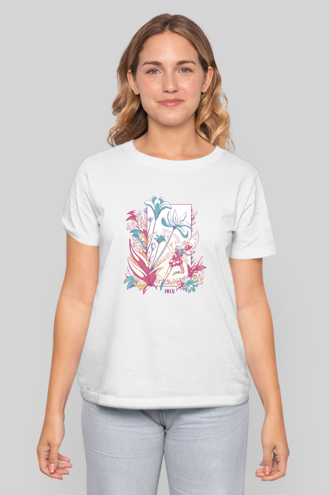 Fairy Blossom Printed T-Shirt For Women - WowWaves - 8