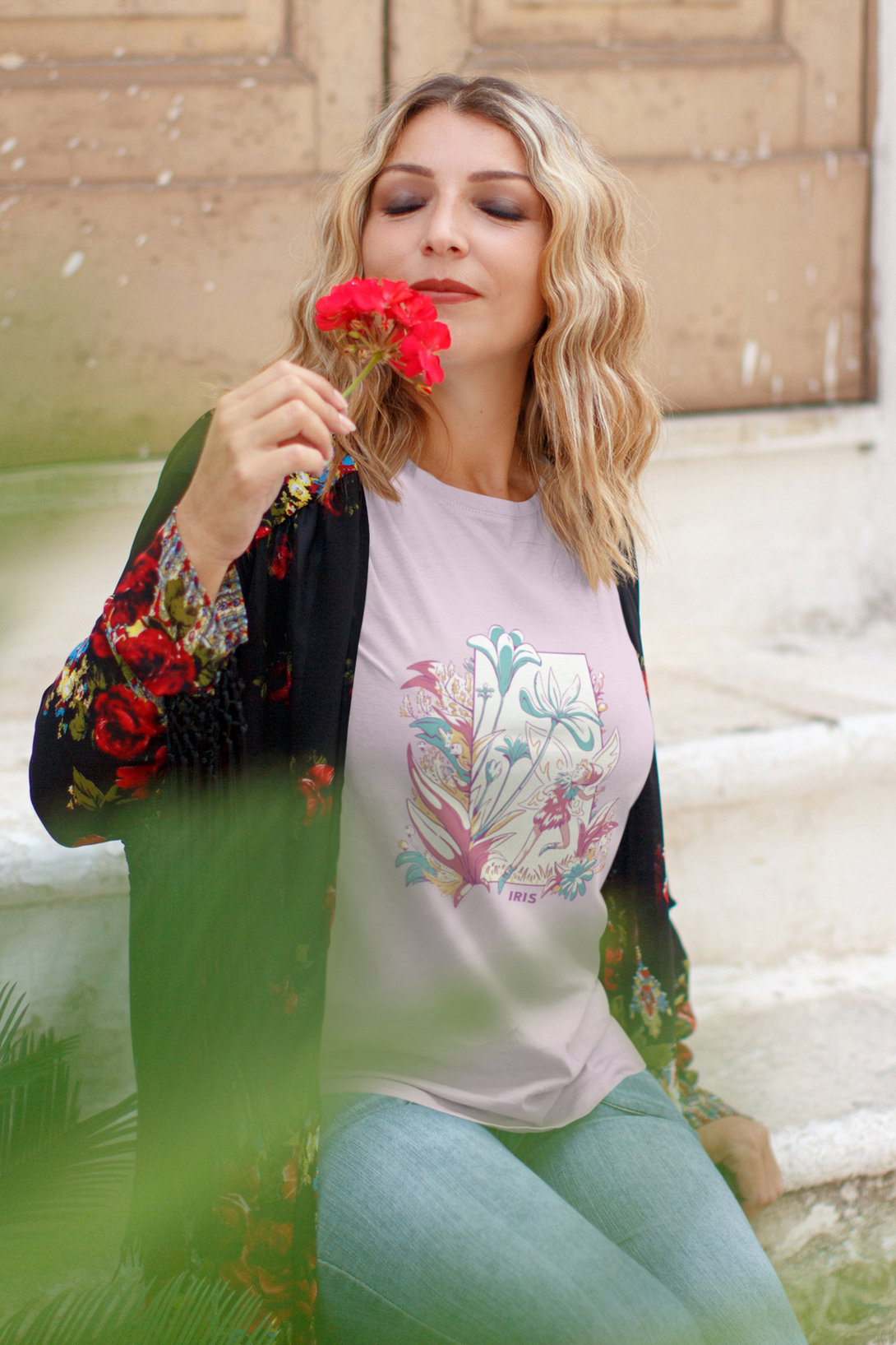 Fairy Blossom Printed T-Shirt For Women - WowWaves - 2
