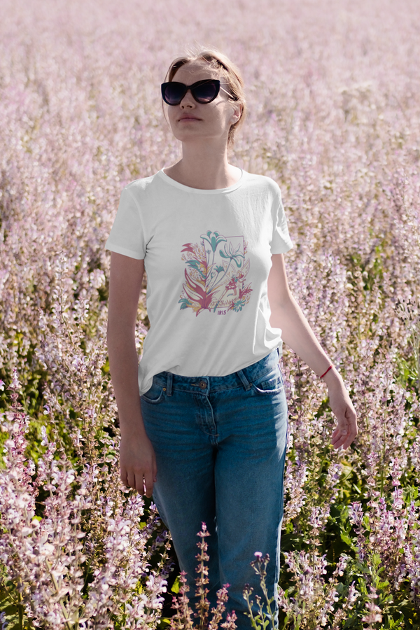 Fairy Blossom Printed T-Shirt For Women - WowWaves
