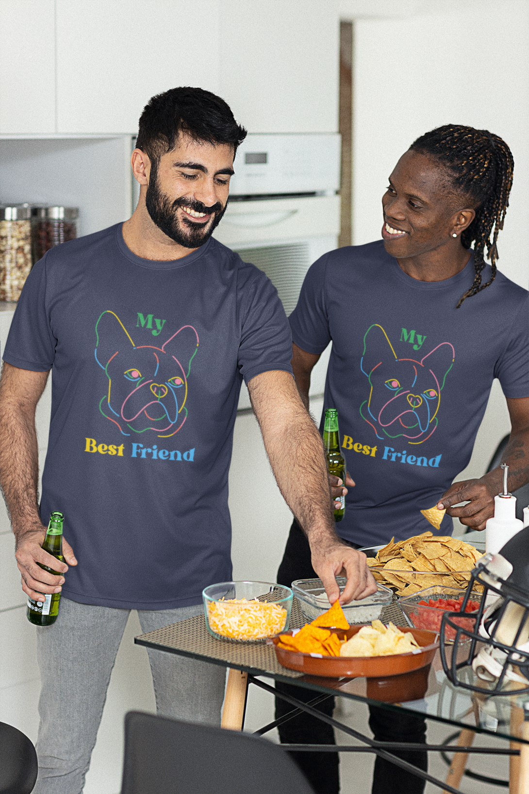 Faithful Friends Printed T-Shirt For Men - WowWaves - 4