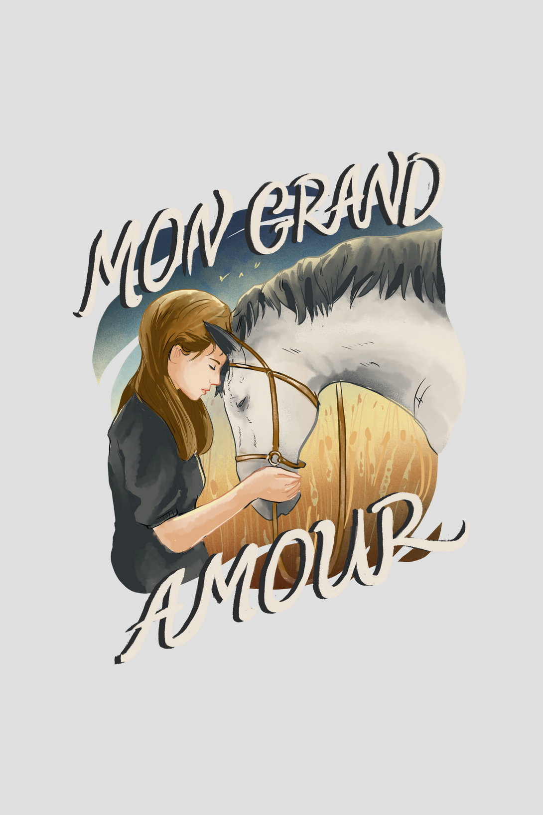 My Great Horse Love Printed T-Shirt For Women - WowWaves - 1
