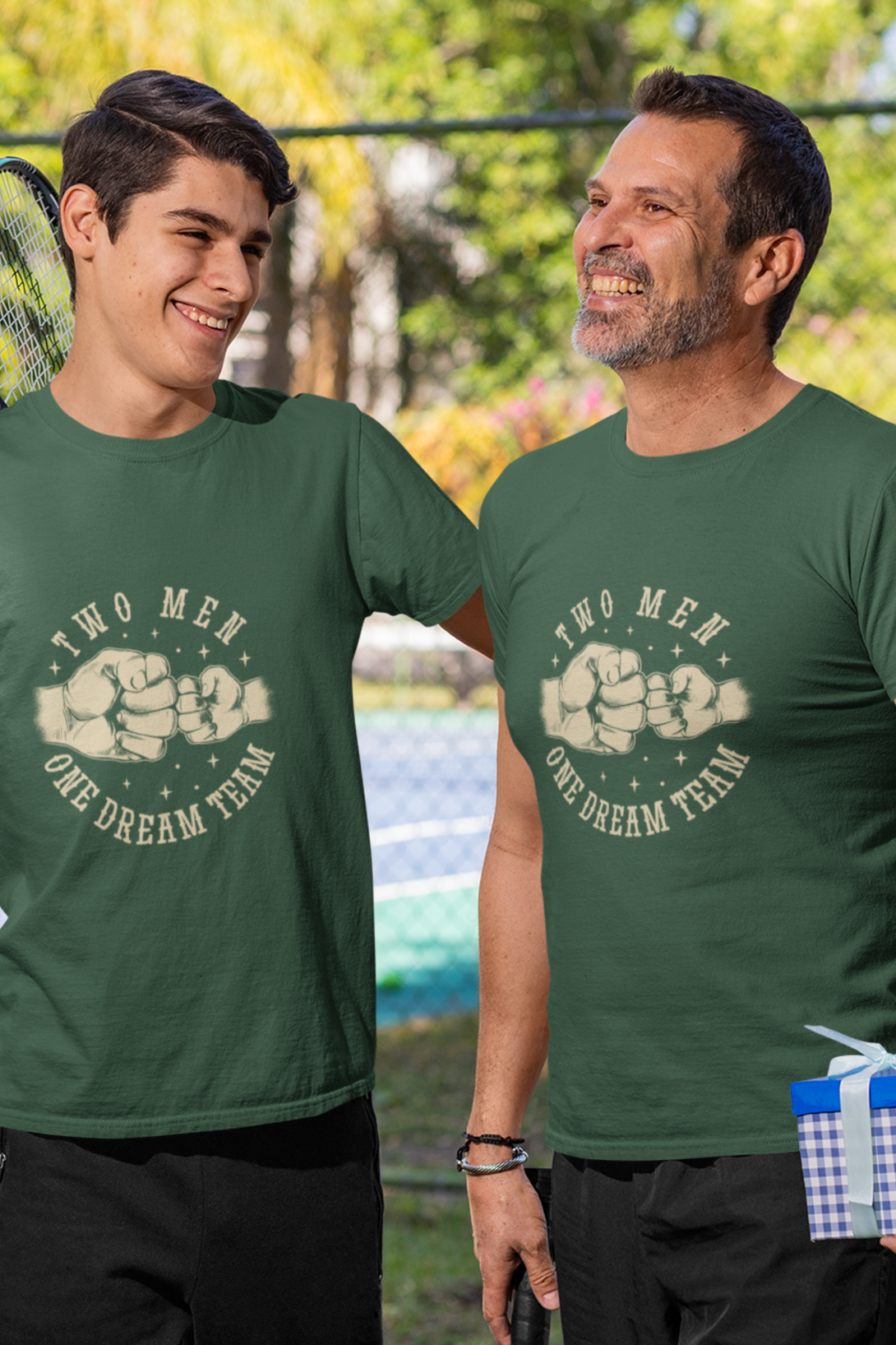 Fist Bump Printed T-Shirt For Men - WowWaves - 2