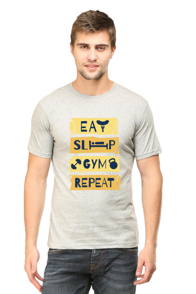 Fitness Anthem Printed T-Shirt For Men - WowWaves - 8