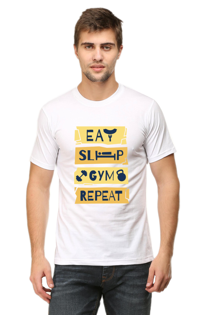 Fitness Anthem Printed T-Shirt For Men - WowWaves - 7