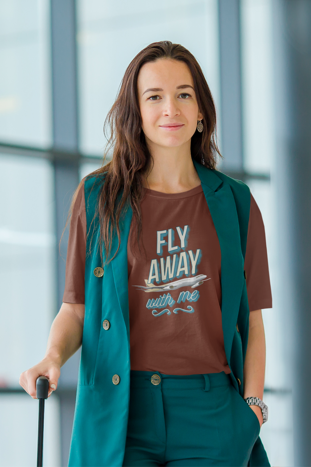Fly Away With Me Printed T-Shirt For Women - WowWaves - 4