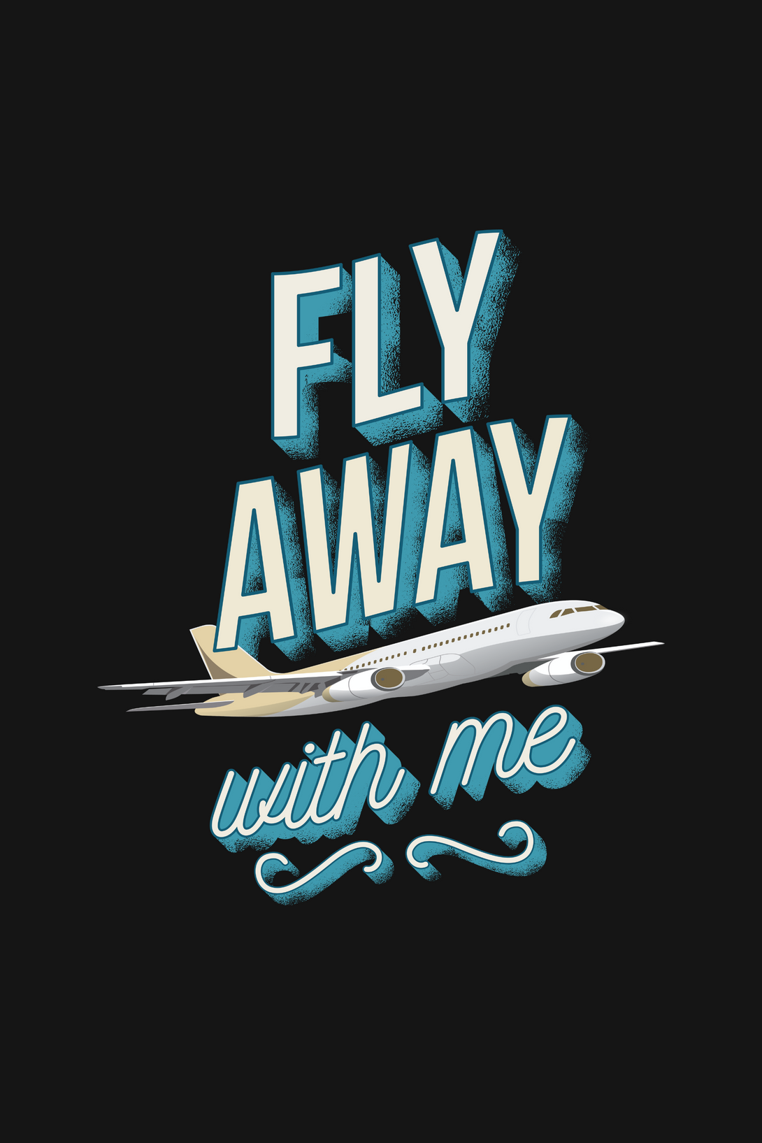 Fly Away With Me Printed T-Shirt For Women - WowWaves - 1