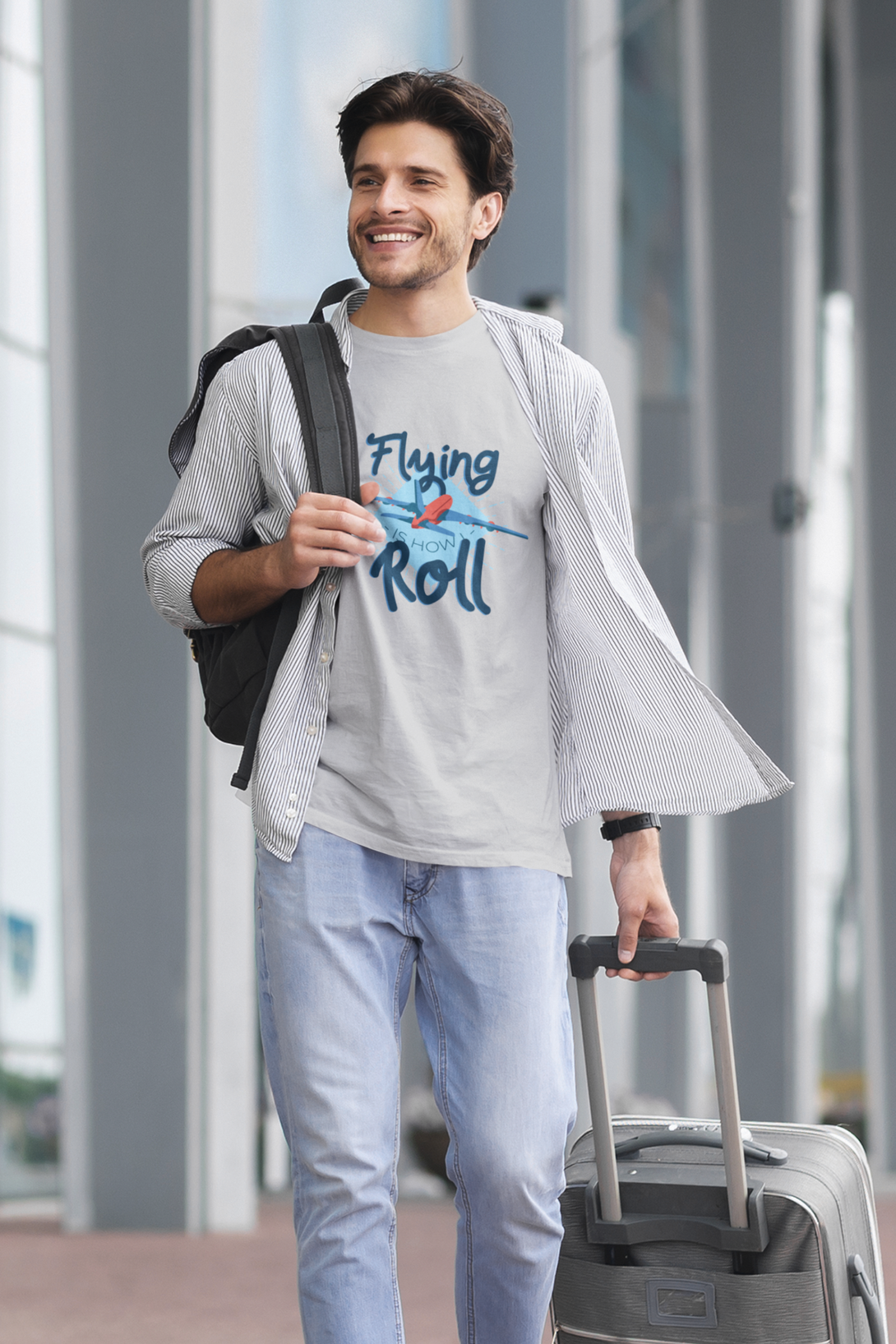 Flying Roll Printed T-Shirt For Men - WowWaves - 6