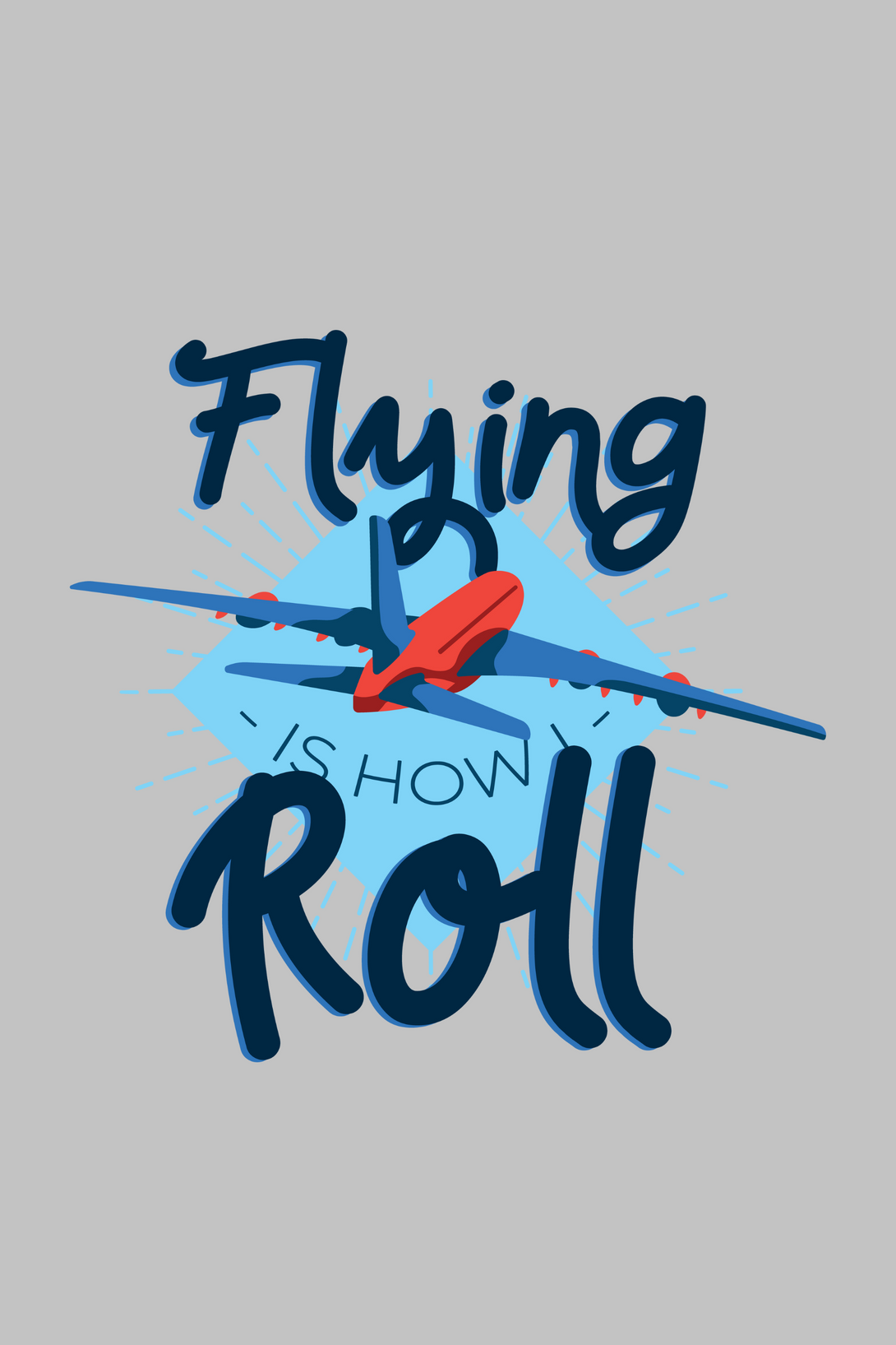 Flying Roll Printed T-Shirt For Men - WowWaves - 1