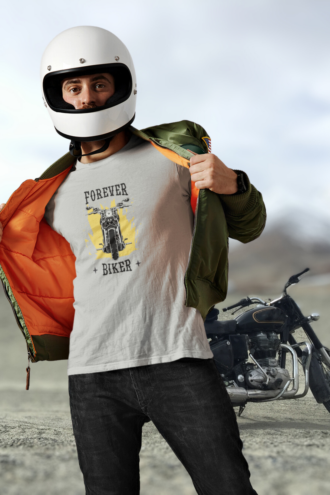 Forever Biker Printed T-Shirt For Men - WowWaves - 3