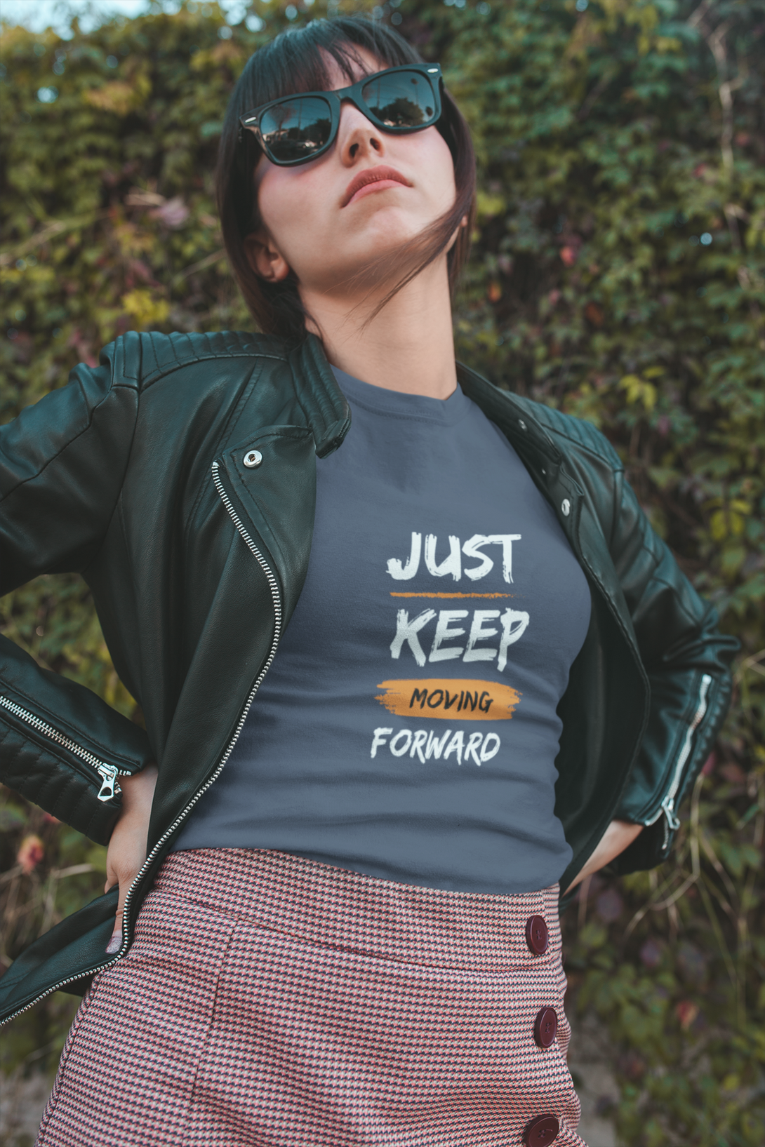 Keep Moving Forward Printed T-Shirt For Women - WowWaves - 5