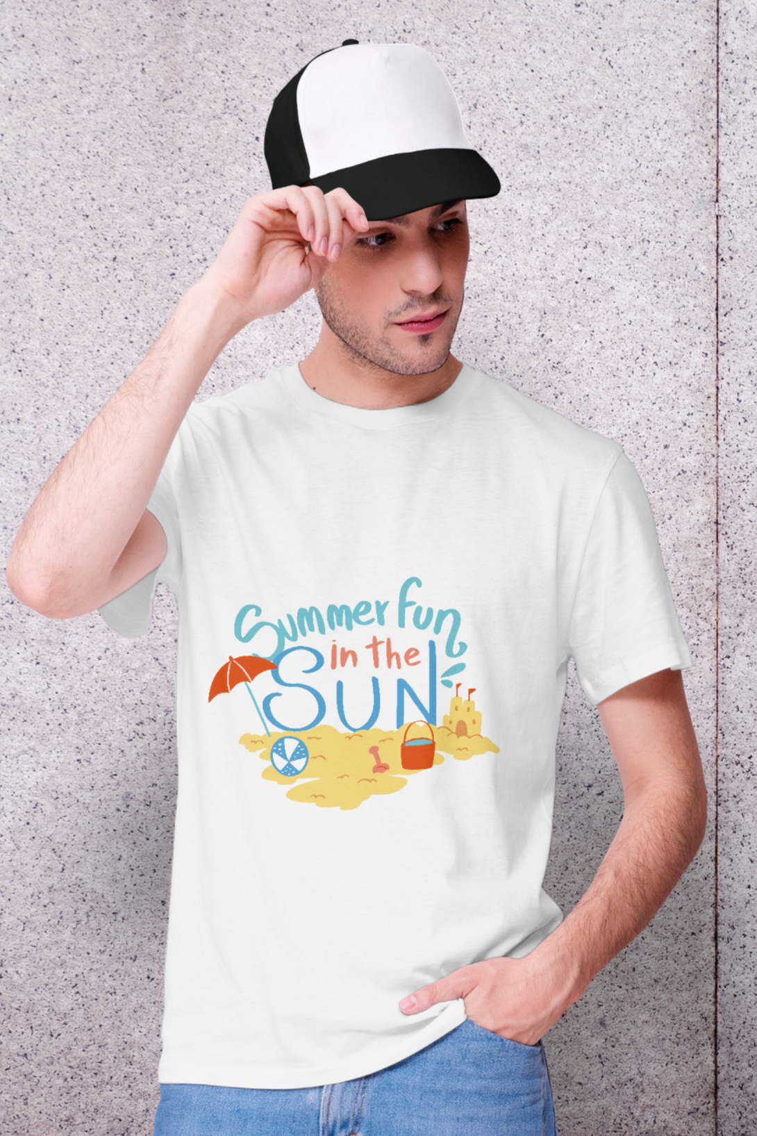 Summer Fun In The Sun White Printed T-Shirt For Men - WowWaves - 8