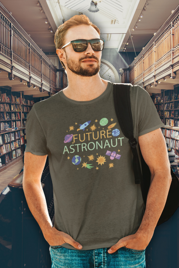 Future Astronaut Printed T-Shirt For Men - WowWaves