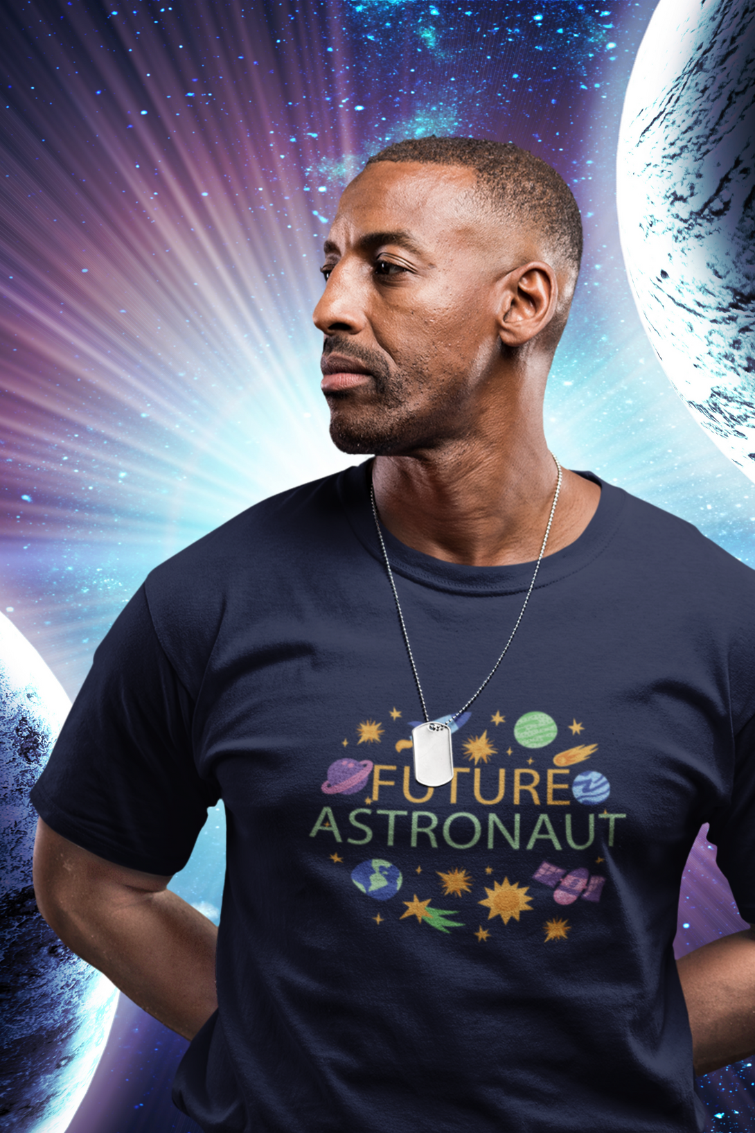 Future Astronaut Printed T-Shirt For Men - WowWaves - 6
