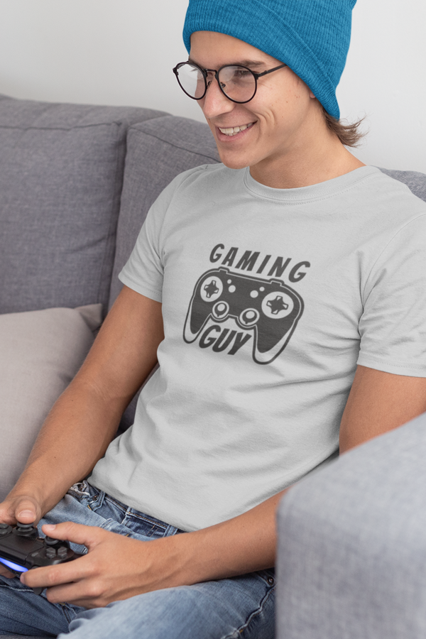 Gaming Guy Printed T-Shirt For Men - WowWaves