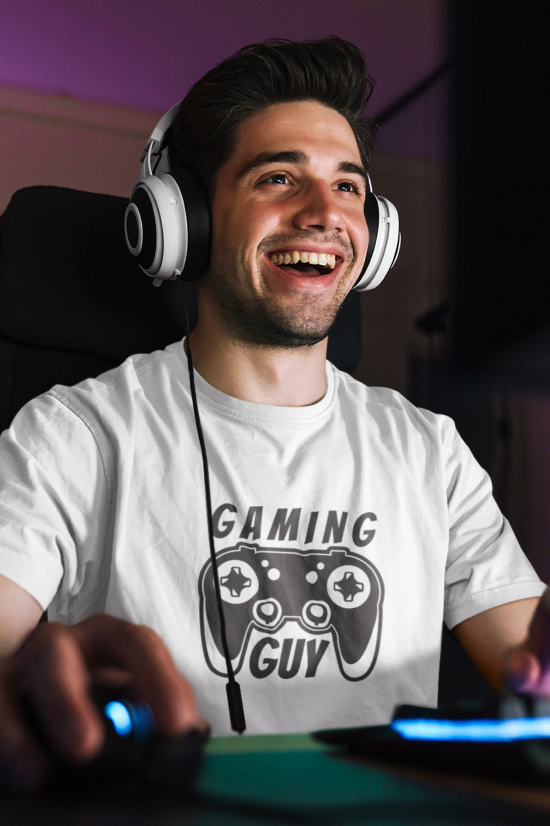 Gaming Guy Printed T-Shirt For Men - WowWaves - 7