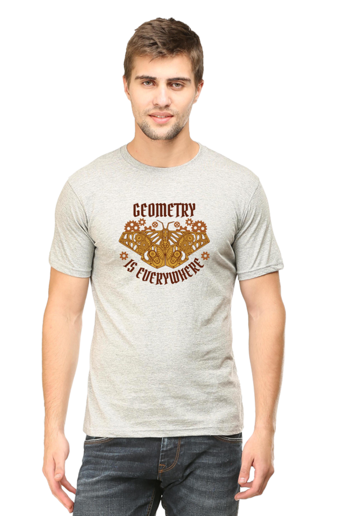Geometry Moth Printed T-Shirt For Men - WowWaves - 9