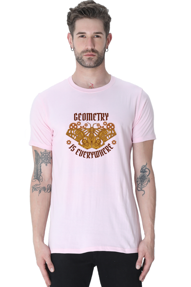 Geometry Moth Printed T-Shirt For Men - WowWaves - 11