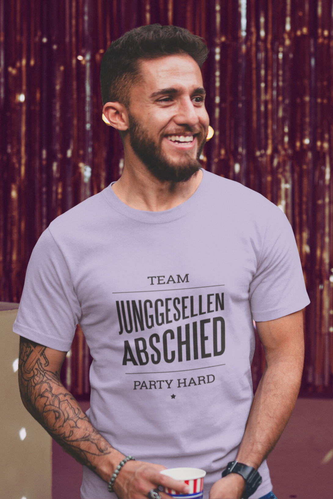 German Bachelor Party Printed T-Shirt For Men - WowWaves - 5