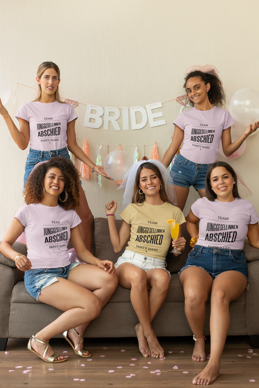 German Bachelor Party Printed T-Shirt For Women - WowWaves - 5