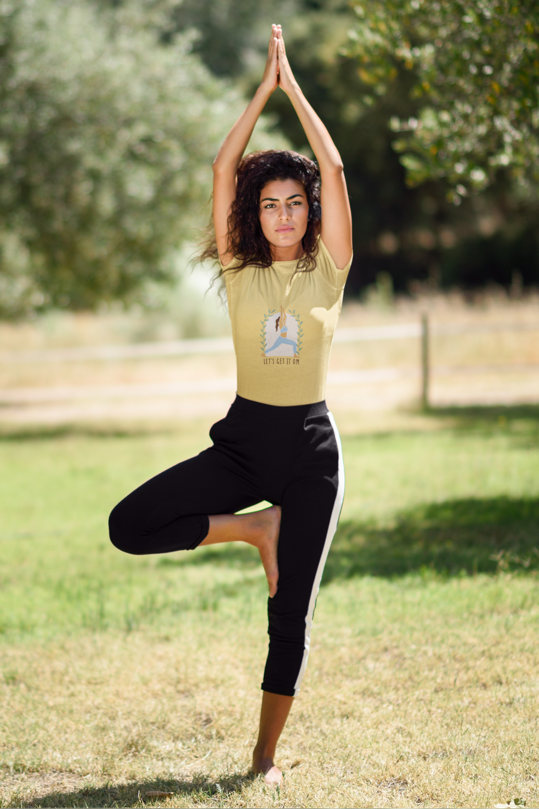 Yoga With Om Printed T-Shirt For Women - WowWaves - 5