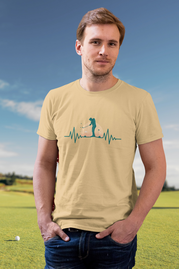 Golf Pulse Printed T-Shirt For Men - WowWaves