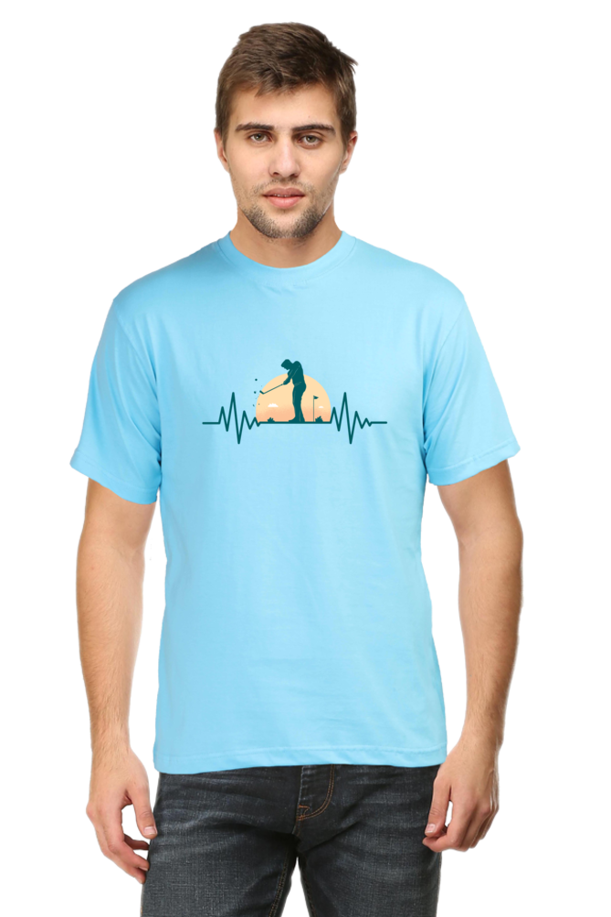 Golf Pulse Printed T-Shirt For Men - WowWaves - 8