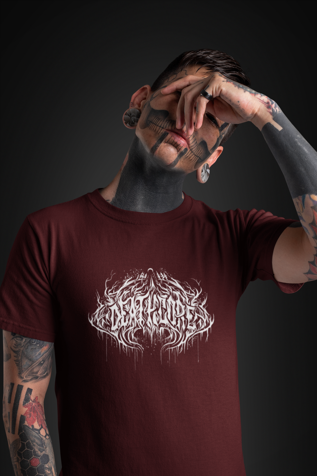 Gothic Deathcore Printed T-Shirt For Men - WowWaves - 2