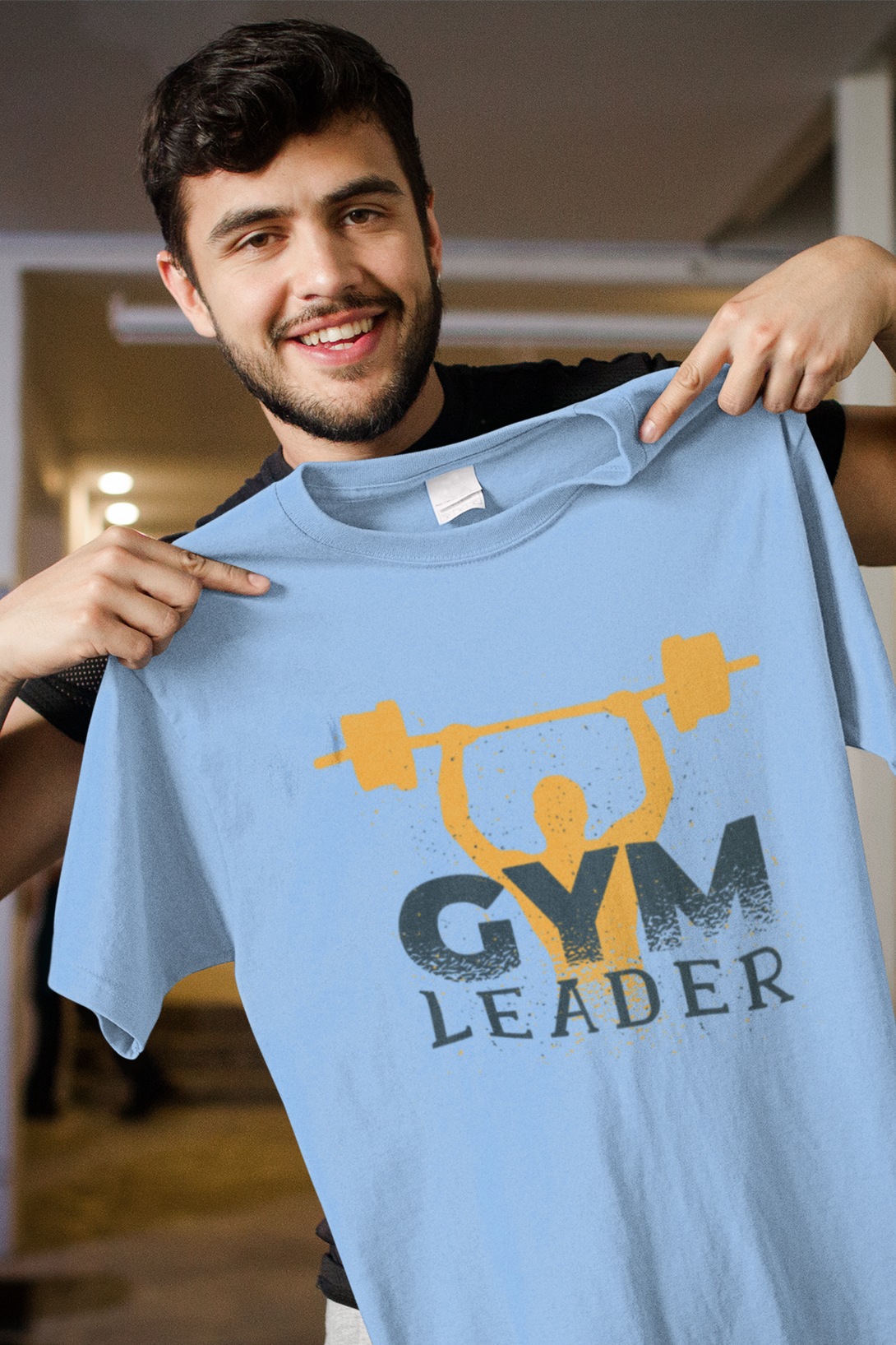 Gym Leader Printed Oversized T-Shirt For Men - WowWaves - 2