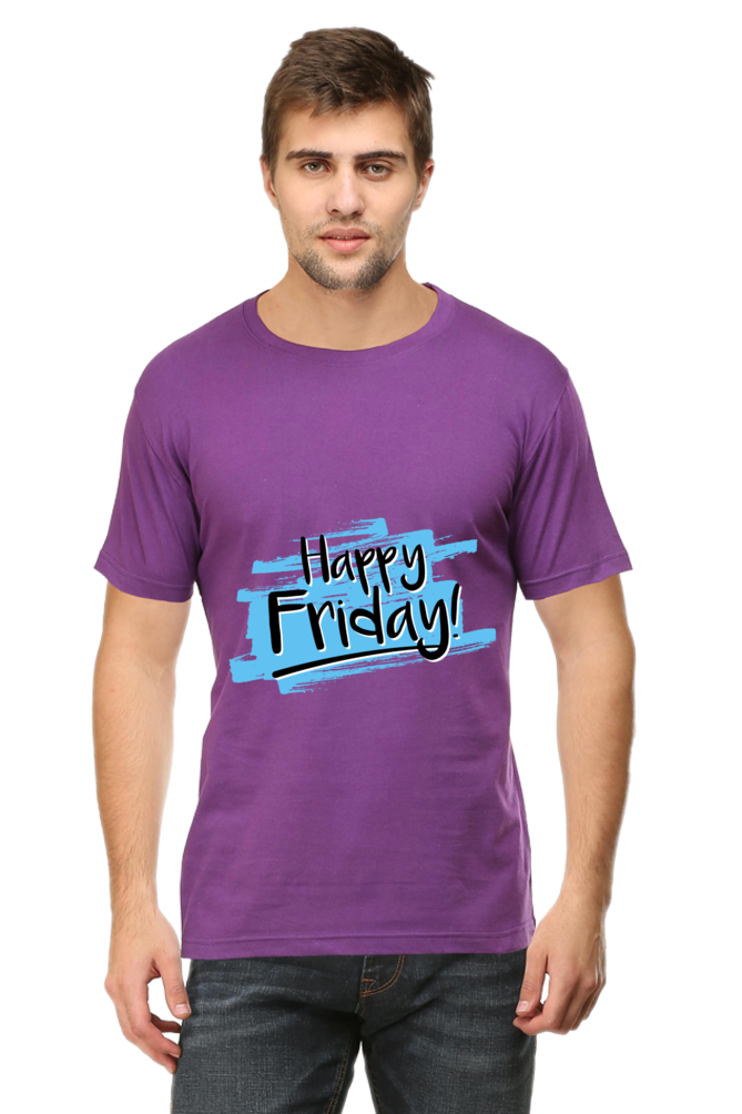 Happy Friday Printed T-Shirt For Men - WowWaves - 10