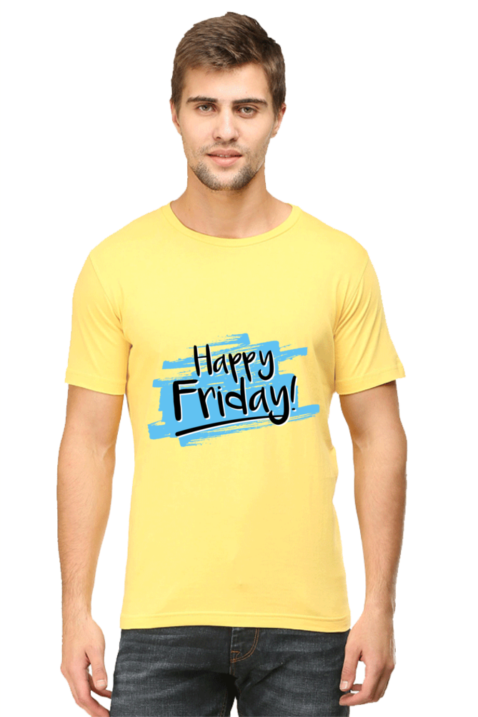 Happy Friday Printed T-Shirt For Men - WowWaves - 11