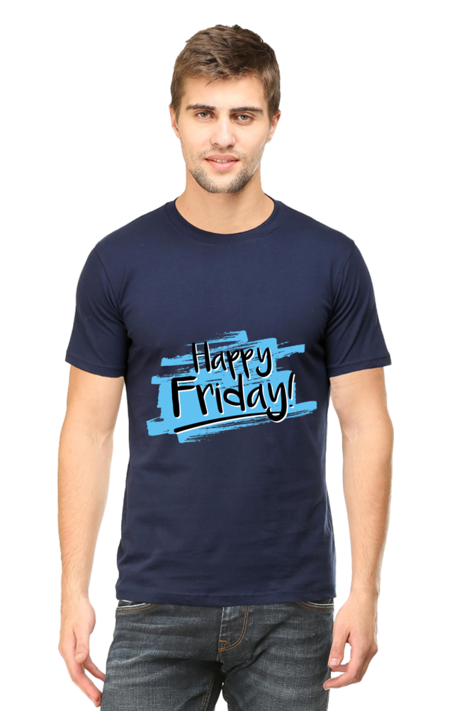 Happy Friday Printed T-Shirt For Men - WowWaves - 14
