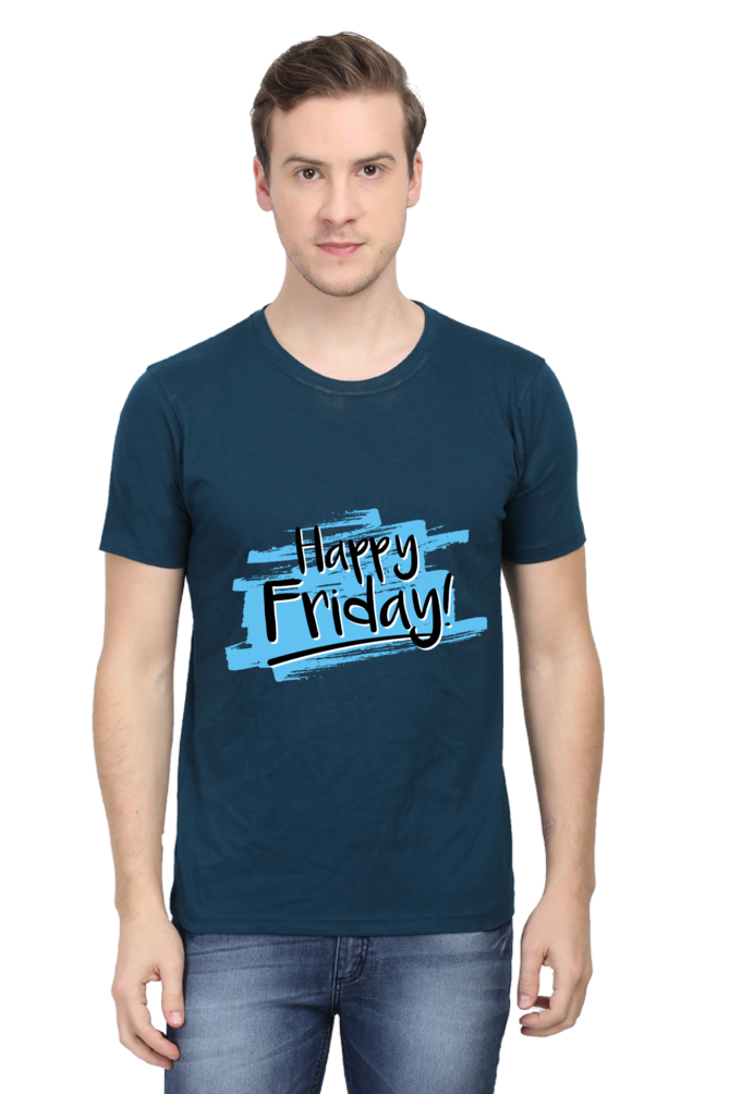Happy Friday Printed T-Shirt For Men - WowWaves - 9