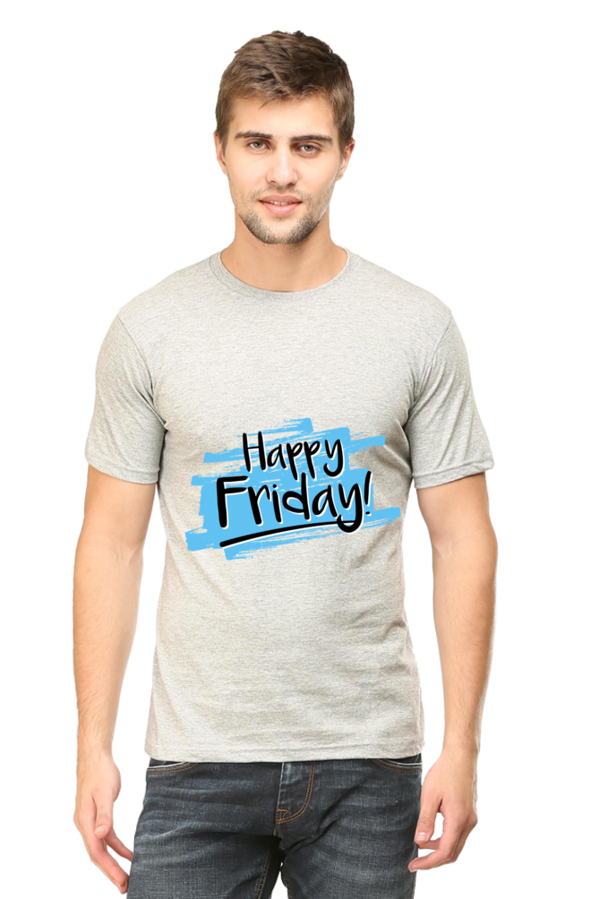 Happy Friday Printed T-Shirt For Men - WowWaves - 13