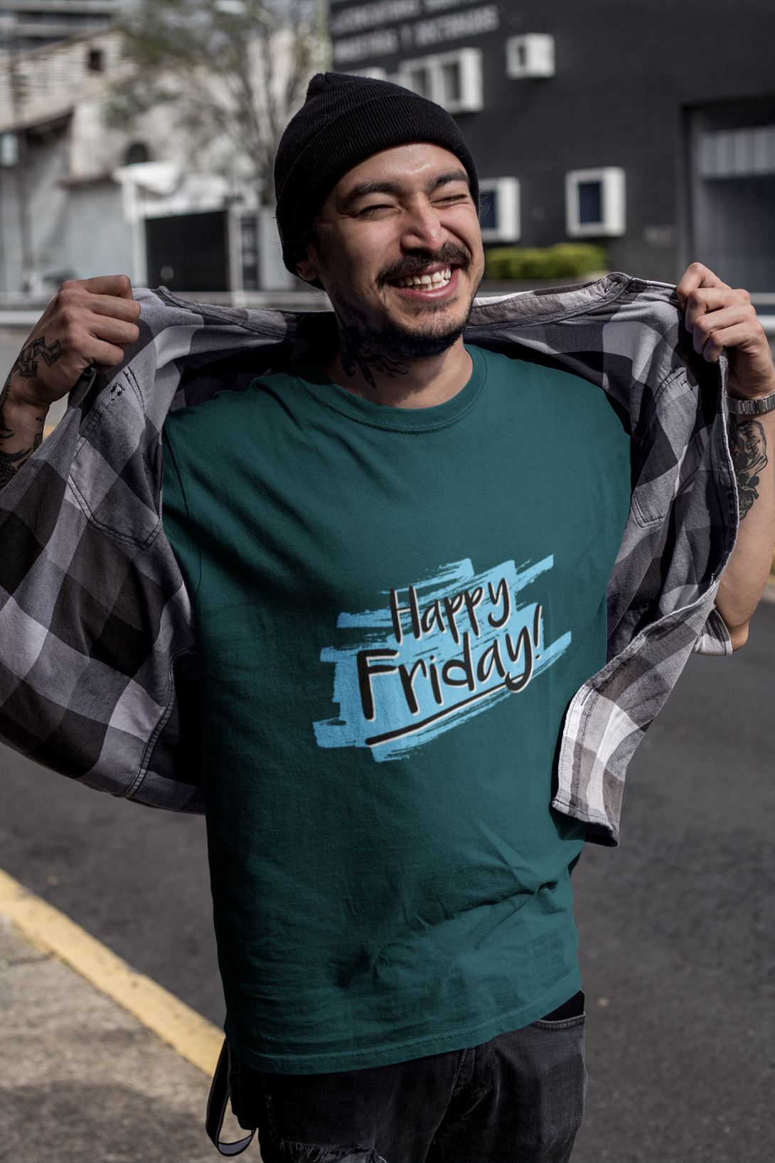 Happy Friday Printed T-Shirt For Men - WowWaves - 3