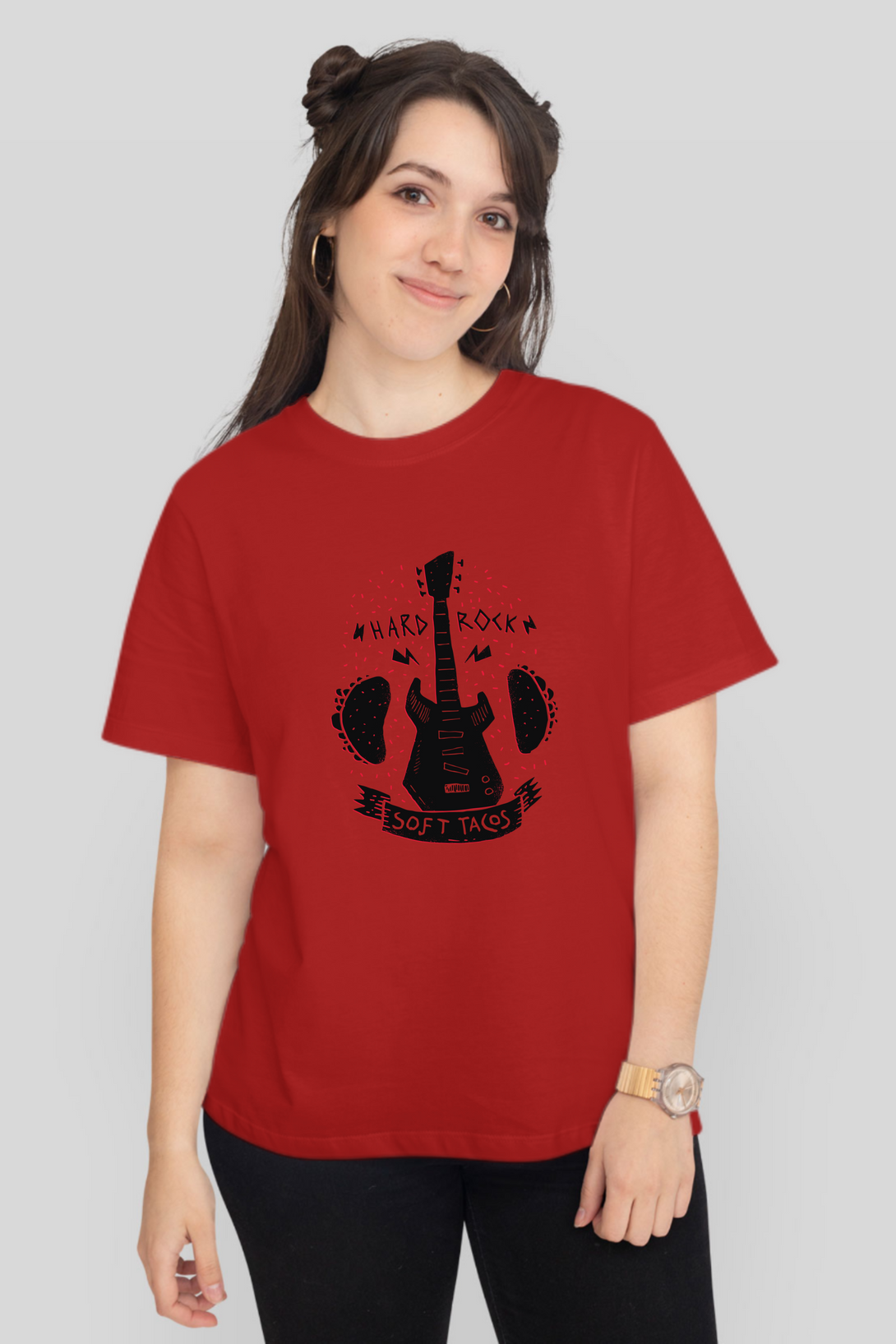 Hard Rock Printed T-Shirt For Women - WowWaves - 9