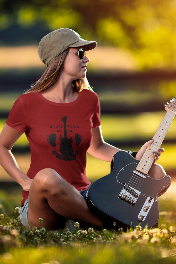 Hard Rock Printed T-Shirt For Women - WowWaves