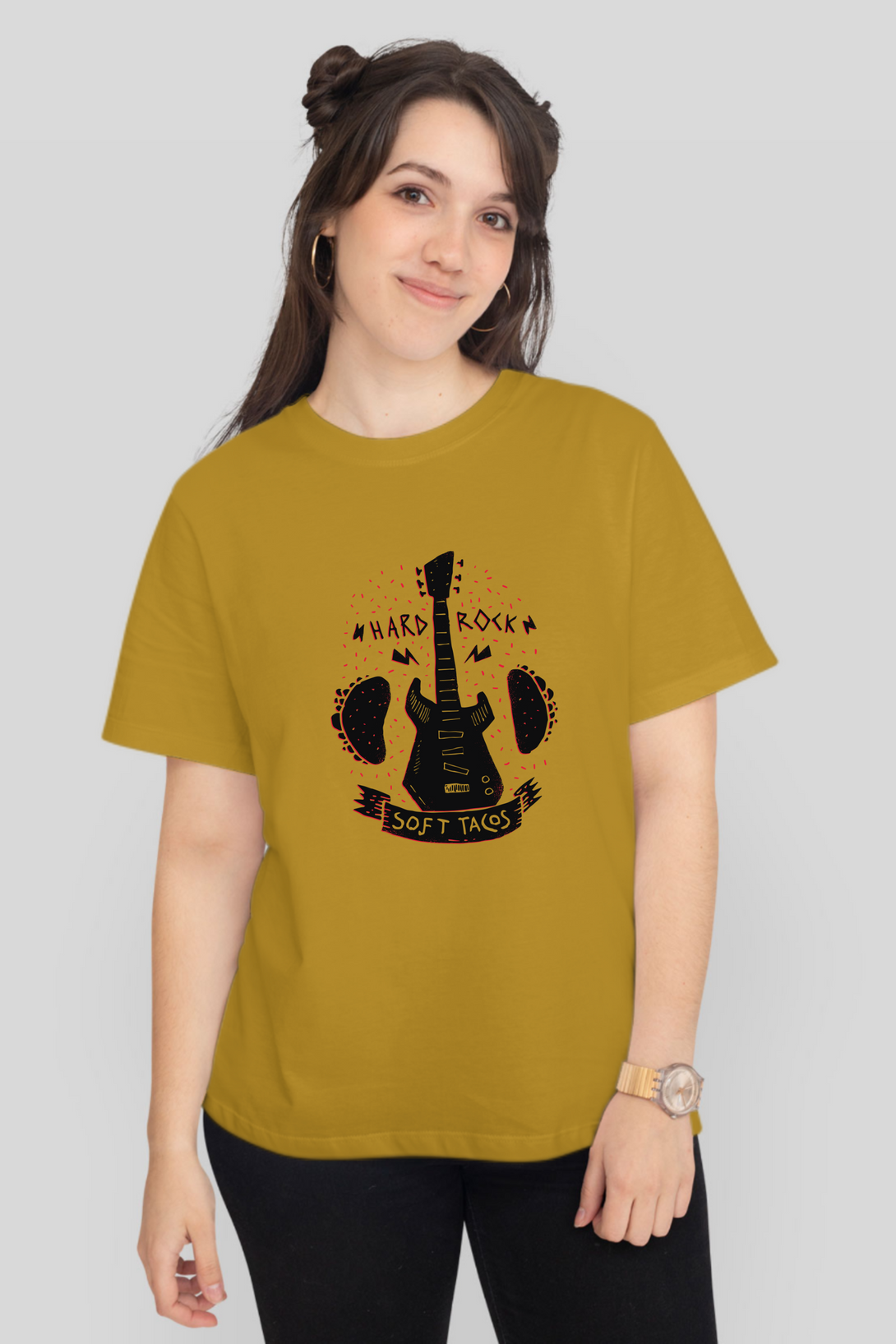 Hard Rock Printed T-Shirt For Women - WowWaves - 8