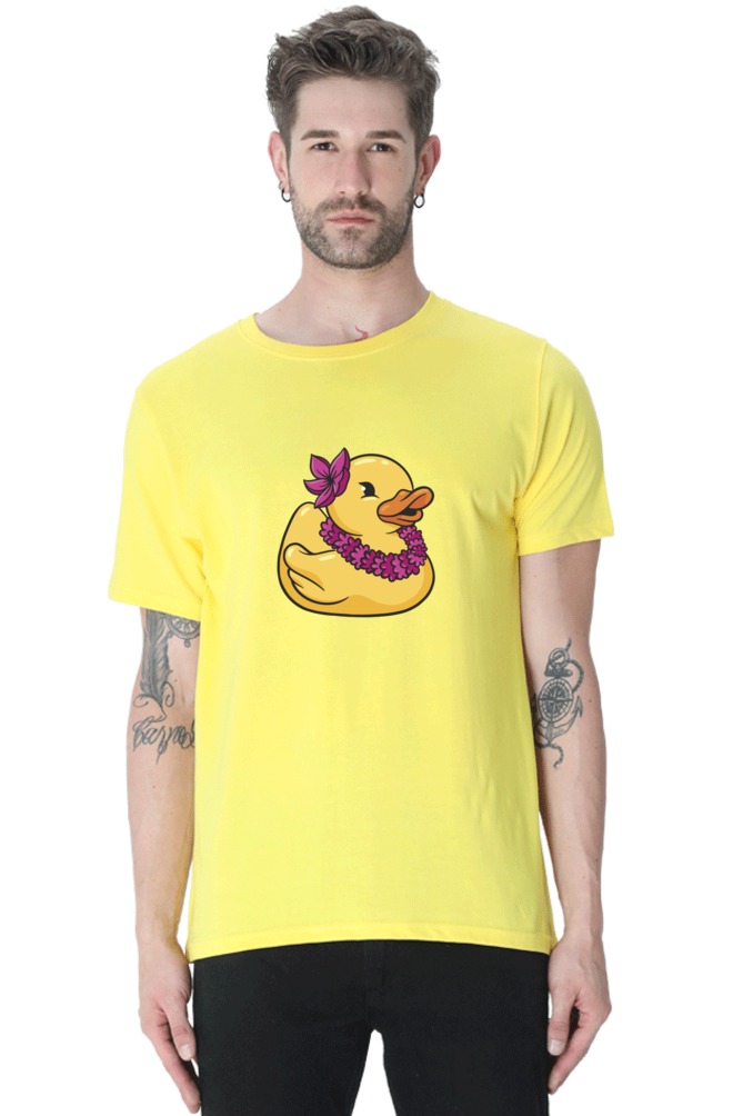 Hawaiian Duck Printed T-Shirt For Men - WowWaves - 10
