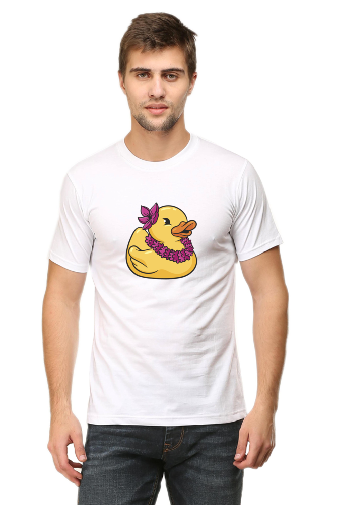 Hawaiian Duck Printed T-Shirt For Men - WowWaves - 6