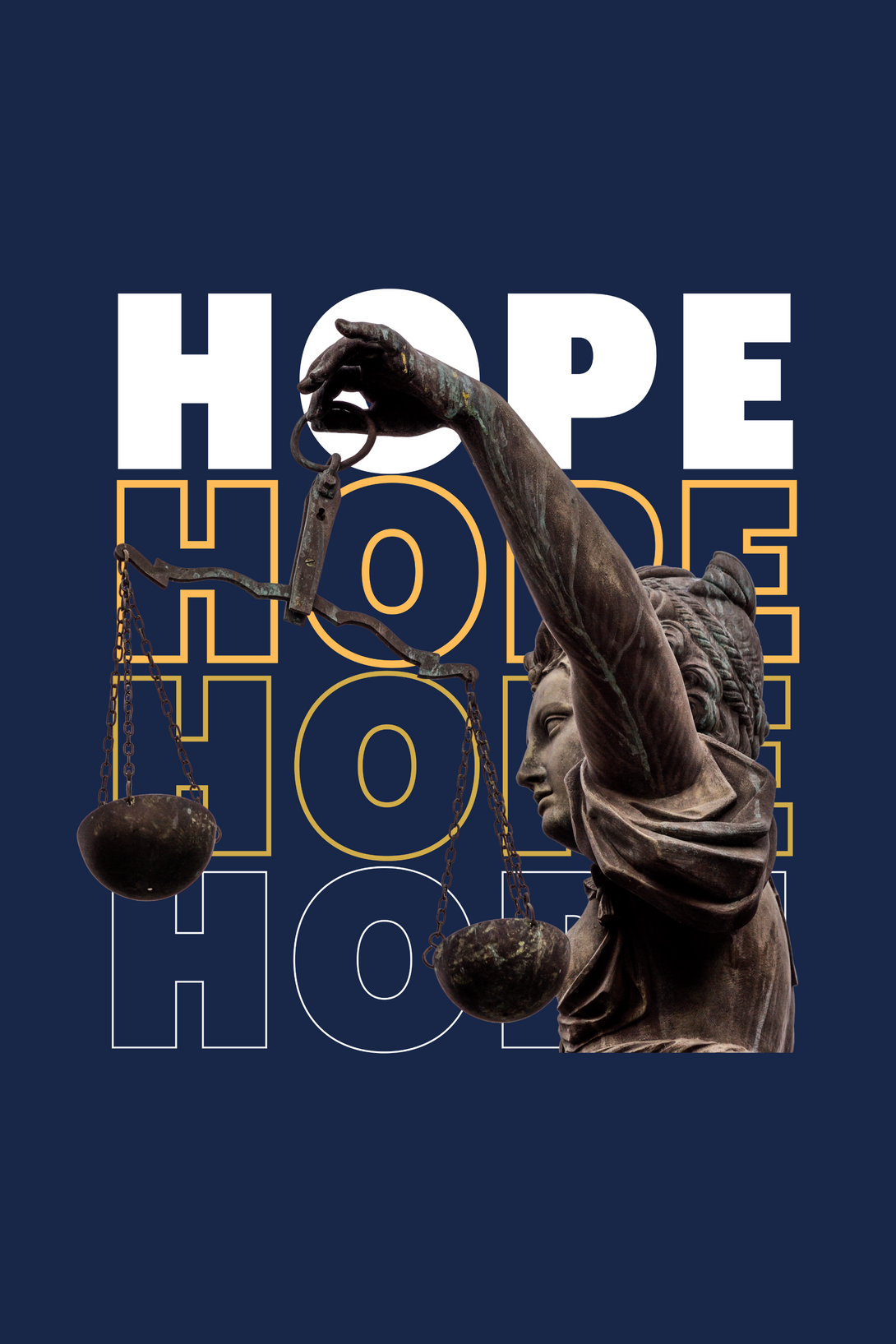 Hope And Harmony Printed Oversized T-Shirt For Men - WowWaves - 1