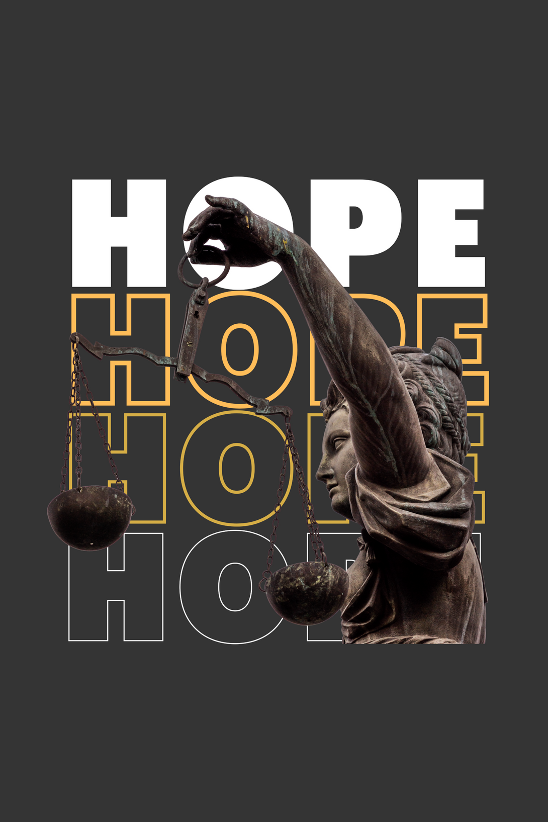 Hope And Harmony Printed T-Shirt For Men - WowWaves - 1