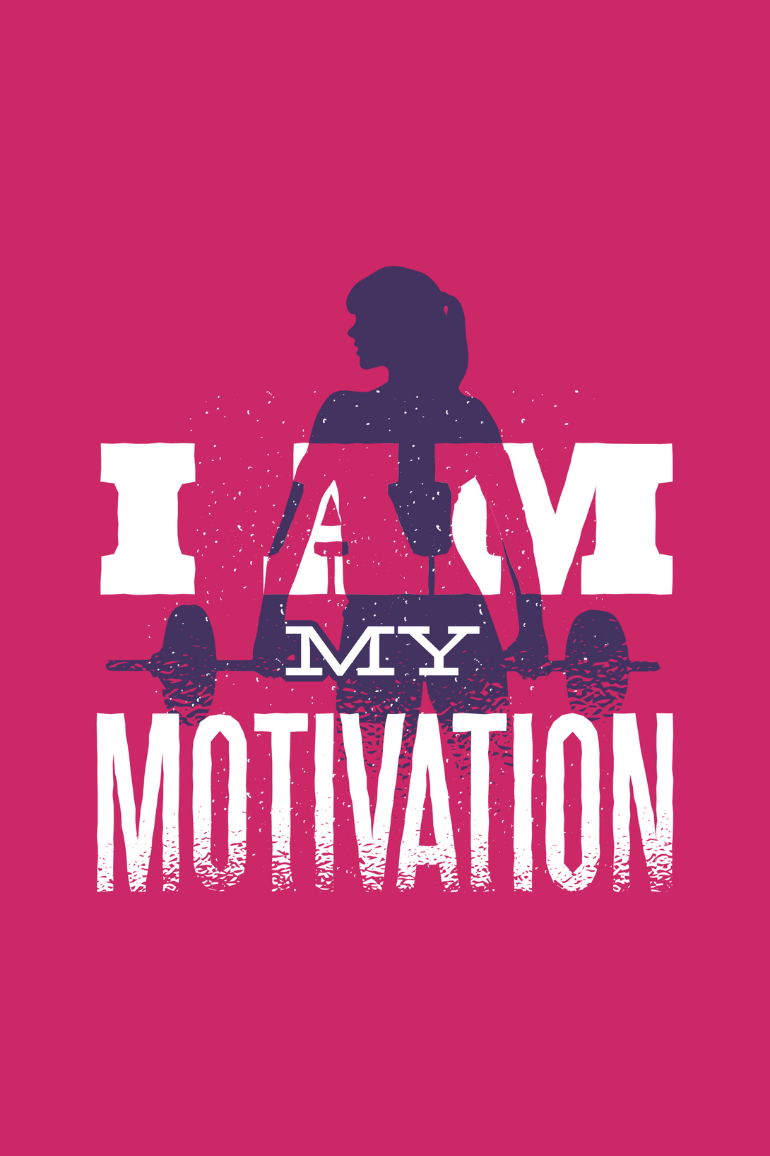 I Am My Motivation Printed Scoop Neck T-Shirt For Women - WowWaves - 1