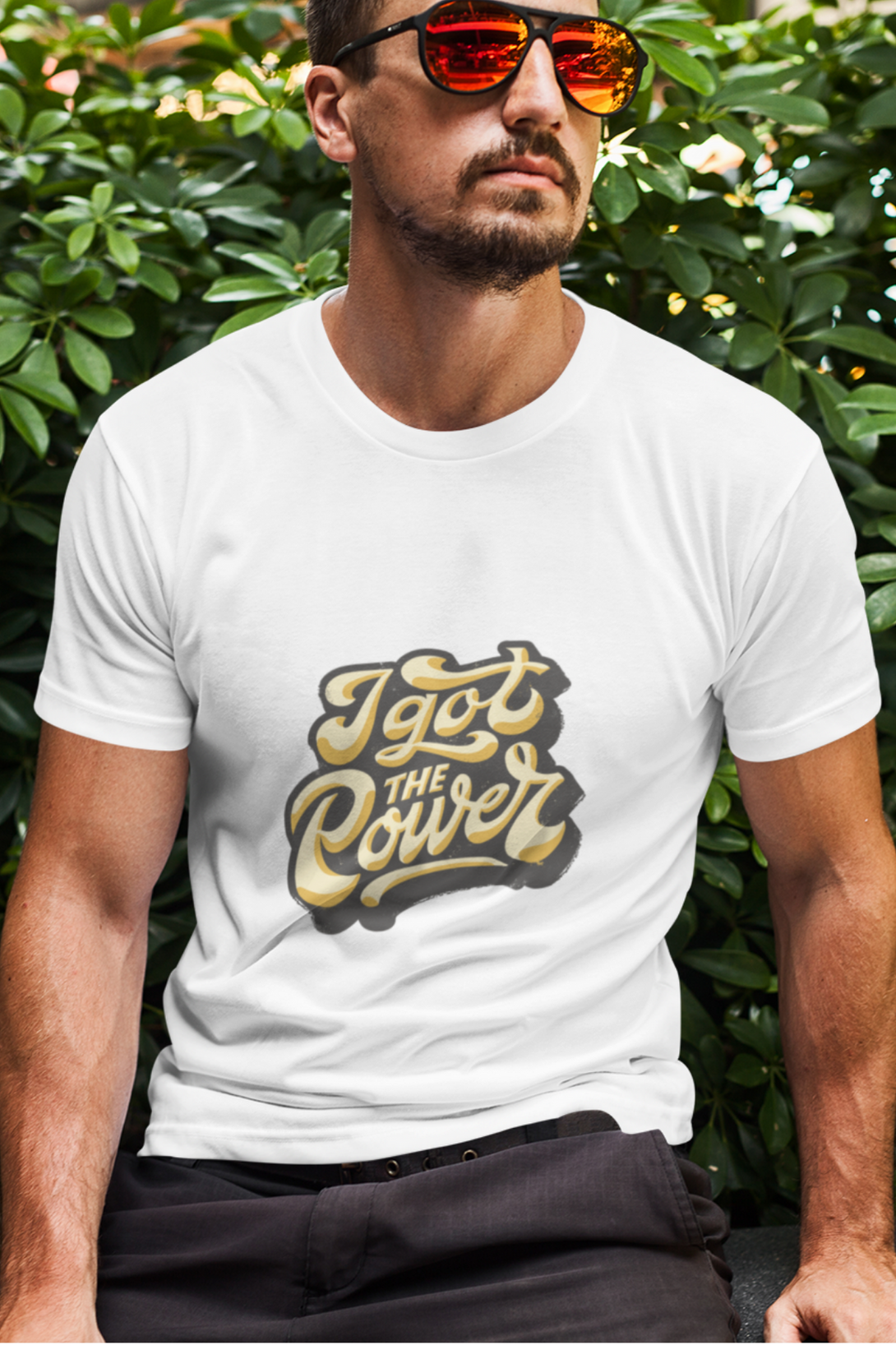 I Got The Power Printed T-Shirt For Men - WowWaves - 4